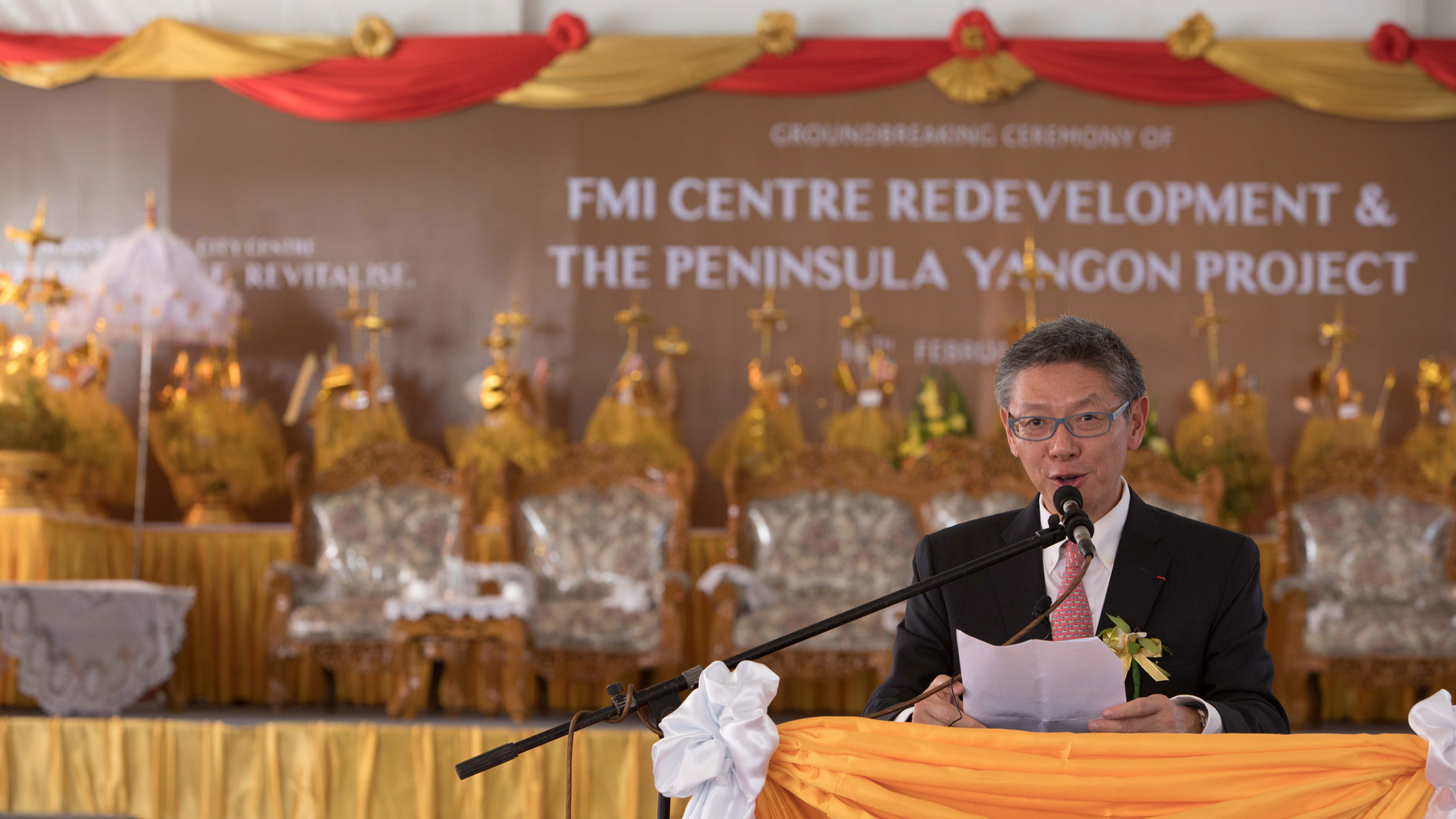 The Hongkong and Shanghai Hotels and Yoma Strategic Celebrate a Groundbreaking Ceremony for The Peninsula Yangon