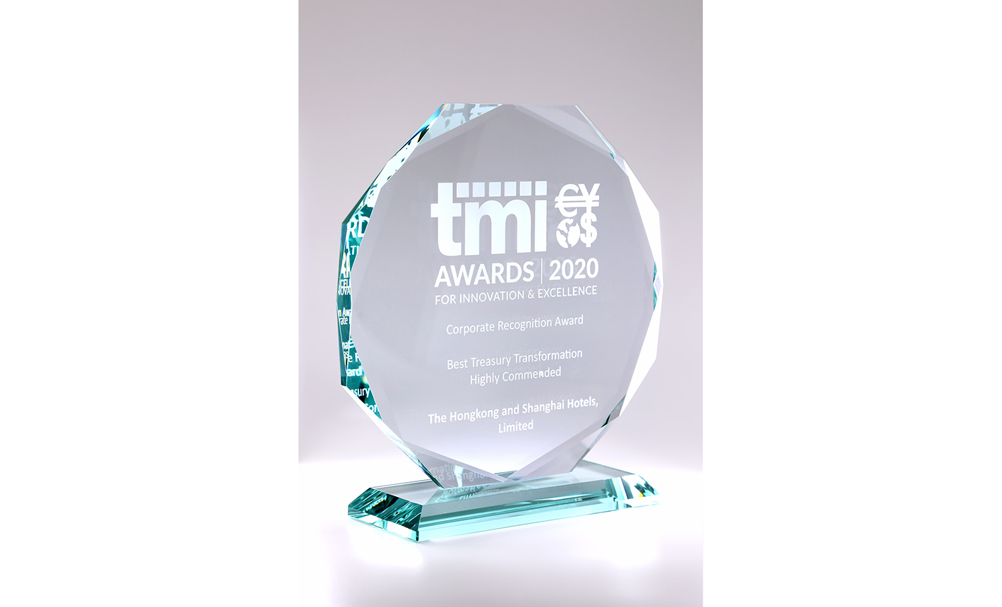 2020 TMI awards - Best Treasury Transformation Highly Commended