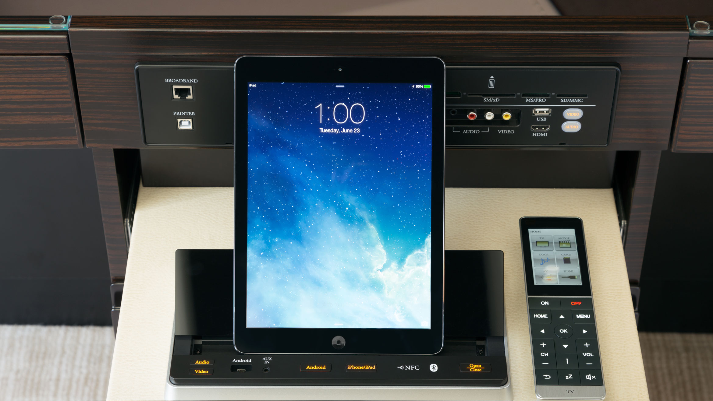 iPad docking station